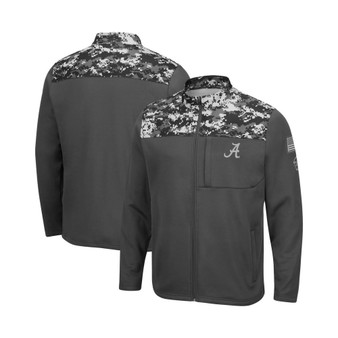 Men's Charcoal Alabama Crimson Tide OHT Military-Inspired Appreciation Digi Camo Full-Zip Jacket
