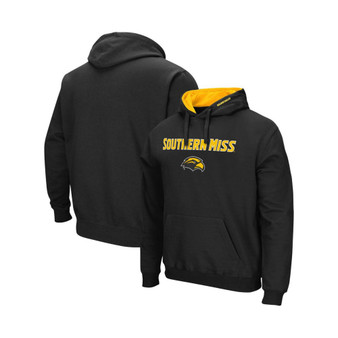 Men's Black Southern Miss Golden Eagles Arch and Logo Pullover Hoodie