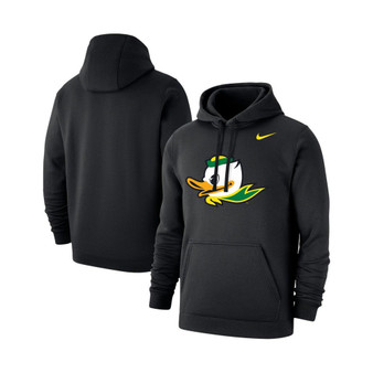 Men's Black Oregon Ducks Logo Club Pullover Hoodie