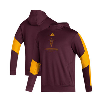 Men's Maroon Arizona State Sun Devils 2021 Sideline AEROREADY Hoodie