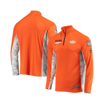 Men's Orange Oklahoma State Cowboys OHT Military-inspired Appreciation Snow Cruise Raglan 1/4-zip Jacket