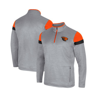Men's Gray Oregon State Beavers Bingo Quarter-Zip Jacket
