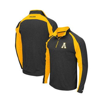 Men's Heathered Black Appalachian State Mountaineers The J. Peterman Quarter-Zip Jacket