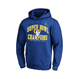 Men's Branded Royal Los Angeles Rams Super Bowl LVI Champions Big and Tall Simple Arch Pullover Hoodie