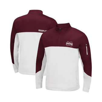 Men's Maroon Mississippi State Bulldogs Triple Dog Dare Quarter-Zip Jacket