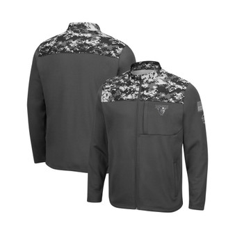 Men's Charcoal Maine Black Bears OHT Military-Inspired Appreciation Digi Camo Full-Zip Jacket