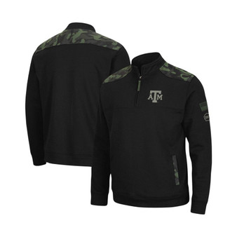 Men's Black Texas A&M Aggies OHT Military-Inspired Appreciation Commo Fleece Quarter-Zip Jacket