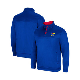 Men's Royal Kansas Jayhawks No Tomorrow Quarter-Zip Jacket