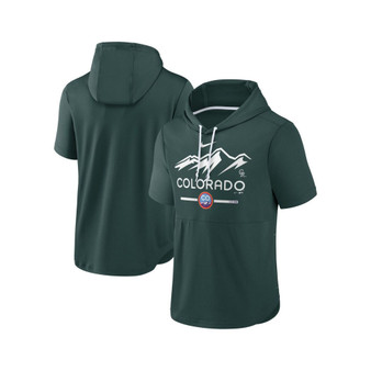 Men's Green Colorado Rockies City Connect Short Sleeve Pullover Hoodie