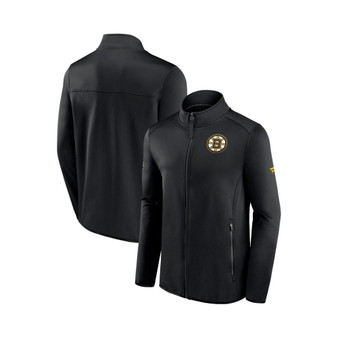 Men's Branded Black Boston Bruins Authentic Pro Rink Fleece Full-zip Jacket