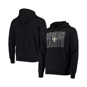 Men's Black New Orleans Saints Bevel Pullover Hoodie
