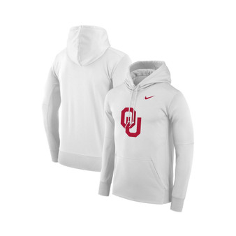 Men's White Oklahoma Sooners Performance Pullover Hoodie