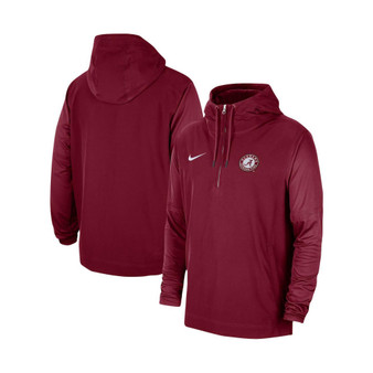 Men's Crimson Alabama Crimson Tide 2023 Sideline Player Quarter-Zip Hoodie Jacket