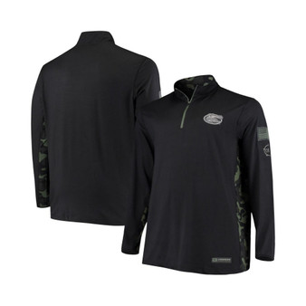 Men's Black Florida Gators OHT Military-Inspired Appreciation Big and Tall Quarter-Zip Jacket