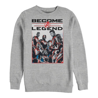 Marvel Men's Avengers Endgame Become a Legend, Crewneck Fleece
