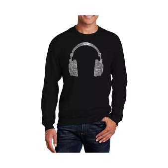 Word Art 63 Different Genres Of Music Crewneck Sweatshirt