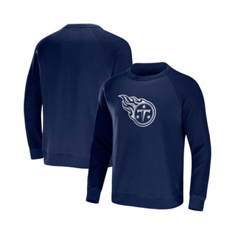 Men's NFL x Darius Rucker Collection by Navy Tennessee Titans Raglan Fleece Pullover Sweatshirt