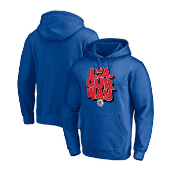 Men's Royal LA Clippers L.A. Our Way Post Up Hometown Collection Pullover Hoodie