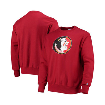 Men's Garnet Florida State Seminoles Vault Logo Reverse Weave Pullover Sweatshirt