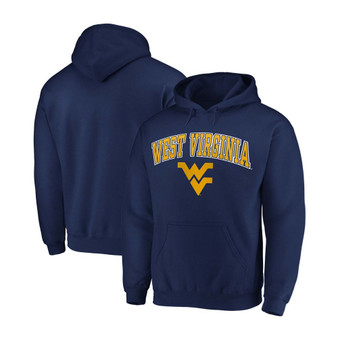 Men's Navy West Virginia Mountaineers Campus Pullover Hoodie