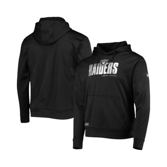 Men's Black Las Vegas Raiders Combine Authentic Hard Hash Pullover Hoodie