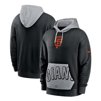 Men's Black San Francisco Giants Heritage Tri-Blend Pullover Hoodie