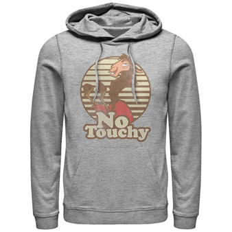 Disney Men's Emperor's New Groove Kuzco Llama No Touchy, Pullover Hoodie
