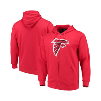 Men's Red Atlanta Falcons Primary Logo Full-Zip Hoodie