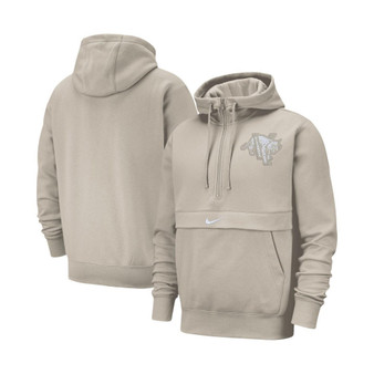 Men's Cream Villanova Wildcats Club Half-Zip Hoodie