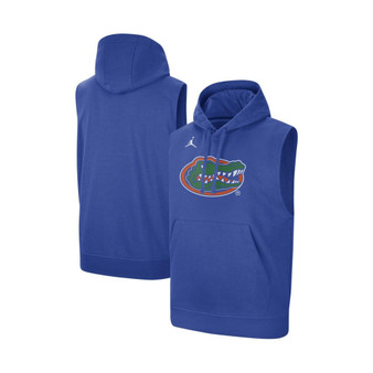Men's Brand Royal Florida Gators Logo Performance Sleeveless Pullover Hoodie