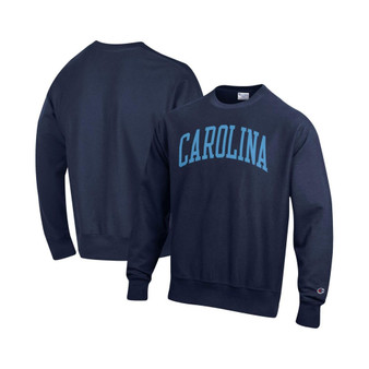 Men's Navy North Carolina Tar Heels Arch Reverse Weave Pullover Sweatshirt
