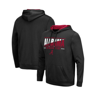 Men's Black Alabama Crimson Tide Slash Stack 2.0 Pullover Hoodie