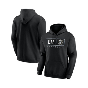Men's Branded Black Las Vegas Raiders Hustle Pullover Hoodie
