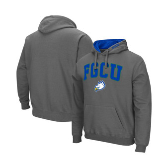 Men's Charcoal Florida Gulf Coast Eagles Arch & Logo Pullover Hoodie