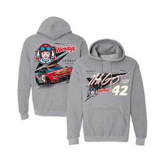 Men's Heather Gray Noah Gragson Wendy's Car Pullover Hoodie