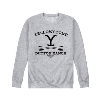 Men's Yellowstone Dutton Ranch Arrows Fleece Sweatshirt
