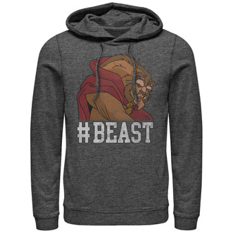 Disney Men's Beauty the Beast Hashtag Beast, Pullover Hoodie