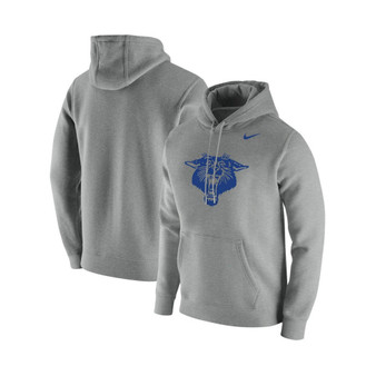 Men's Heathered Gray Kentucky Wildcats Vintage-Inspired School Logo Pullover Hoodie