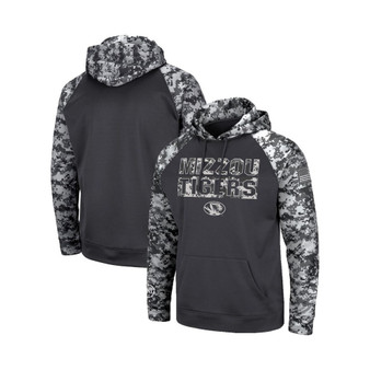 Men's Charcoal Missouri Tigers OHT Military-Inspired Appreciation Digital Camo Pullover Hoodie