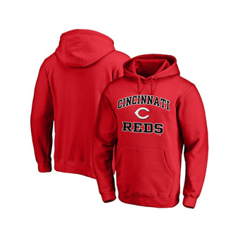 Men's Branded Red Cincinnati Reds Heart & Soul Pullover Hoodie
