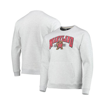 Men's Heathered Gray Maryland Terrapins Upperclassman Pocket Pullover Sweatshirt