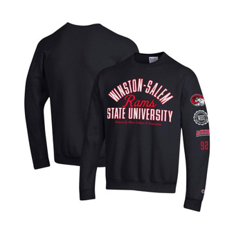 Men's Black Winston-Salem State Rams 2-Hit Powerblend Pullover Sweatshirt