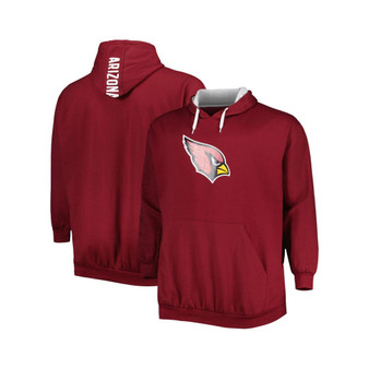 Men's Cardinal Arizona Cardinals Big and Tall Logo Pullover Hoodie