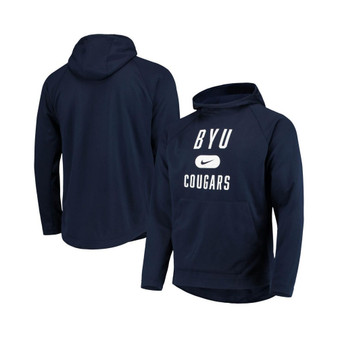 Men's Navy BYU Cougars Spotlight Performance Raglan Pullover Hoodie
