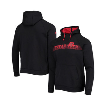 Men's Black Texas Tech Red Raiders 2021 Sideline Fleece Raglan Pullover Hoodie