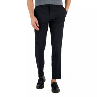 Men's Slim-Fit Solid Tech Pants