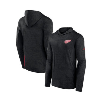 Men's Branded Black Detroit Red Wings Authentic Pro Rink Camo Pullover Hoodie