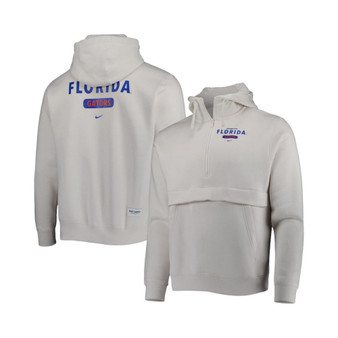 Men's Natural Florida Gators Team Stack Club Half-Zip Hoodie