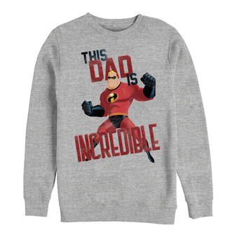 Disney Men's The Incredibles This Dad, Crewneck Fleece