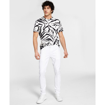 Men's Skinny-Fit White Jeans, Created for Macy's